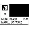 Mr Hobby Mr.Hobby Mr.Color C-078 Metal Juodas nitro dažai, 10 ml