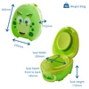 Mokomasis nešiojamas naktipuodis My Carry Potty, dinozauras, žalios spalvos