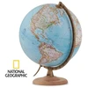 National Geographic politinis gaublys 30 cm su riešutmedžio padu, anglų kalba