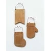 Neocraft Medinis rėmelis siuvinėjimui kryželiu Christmas Charms 3.5×5 cm, riešutas
