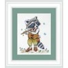 NeoCraft Miško muzika siuvinėjimo kryželiu rinkinys 12x15 cm