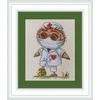 Neocraft Super herojus Siuvinėjimo kryželiu rinkinys, 10x15 cm, Zweigart, su sagutėmis