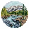 Oven Kryželių siuvinėjimo rinkinys „Johnston Canyon“, 20×20, 25 spalvų, 16 ct