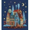 Oven Kryželiu siuvinėjimo rinkinys „Šerkšnotas vakaras“, 18 ct Zweigart, 20×22 cm