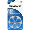 Panasonic 675 klausos aparatų baterijos, cinkas-oras, 60 vnt.