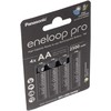 Panasonic Eneloop Pro AA 2500mAh įkraunamos baterijos, 4 vnt.