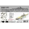 Pontos USS Missouri BB-63 detalių rinkinys Tamiya 1/350