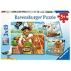 Ravensburger 3 dėlionės „Piratai“, 3×49 det., nuo 5 m.