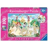Ravensburger blizganti dėlionė „Disney princesės sode“, 100 XXL det., nuo 6 m.