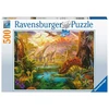 Ravensburger Dėlionė 500 vnt. - Dinozaurų žemė