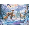 Ravensburger dėlionė „Elniai žiemos miške“, 1000 det.