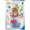Ravensburger Dėlionė 500 vnt. - Kačiukas puodelyje