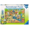 Ravensburger dėlionė „Statybininkai stato namą“, 100 XXL det., nuo 6 m.