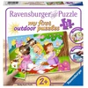 Ravensburger lauko dėlionė „Princesės“, 12 det., nuo 2 m.