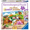Ravensburger lauko dėlionė „Ūkis“, 12 det., nuo 2 m.