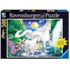 Ravensburger tamsoje šviečianti dėlionė „Vienaragiai prie krioklio“, 500 det.