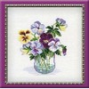 RIOLIS – Create It Yourself – Siuvinėjimo rinkinys „Našlaitės“ 835 (20x20 cm)