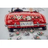 Siuvinėjimo kryželiu rinkinys Aine „Just Married“ – jaunavedžių automobilis