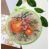 Siuvinėjimo kryželiu rinkinys „Citrusinės natos“ su lankeliu 17x17, Abris Art