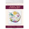 Abris Art Siuvinėjimo kryželiu rinkinys „Spalvų magija“, 14 ct, 38 spalvų, 25×23 cm