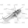Surenkamas sraigtasparnio modelis Sikorsky CH-54A Tarhe 1/72 ICM 72001