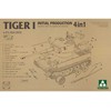 Takom Tiger I ankstyvasis 4in1 tanko modelis 1/35 s.Pz.Abt.502