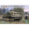 Takom Tiger I (vidurinės gamybos) su Zimmerit 1/35, plastikinis modelis
