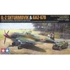 Tamiya IL-2 Šturmovikas &amp; GAZ-67B 1/48 surenkamas rinkinys (25212)