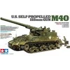 Tamiya JAV 155 mm savaeigis pabūklas M40, 1/35 surenkamas modelis