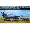 Tamiya – Republic P-47D Thunderbolt „Bubbletop“ ir 1/4 tonos 4x4 lengvųjų transporto priemonių rinkinys, 1/48, 25214