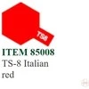 Tamiya TS-8 aerozoliniai dažai itališka raudona 100 ml modeliams