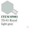 Tamiya TS-81 purškiami dažai Royal Light Gray (šviesiai pilka), 100 ml