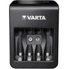 Varta LCD baterijų įkroviklis AA/AAA/9V su USB, 4x AA komplekte