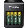 Varta LCD baterijų įkroviklis AA/AAA/9V su USB, 4x AA komplekte