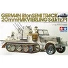 Vokiečių 8 t pusvikšris Sd.Kfz. 7/1 su 20 mm Flakvierling, 1/35 Tamiya (35050)