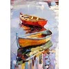 Wizardi Deimantinis paveikslas Boats WD122 27*38 cm