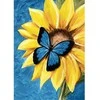 Nuotraukų rėmelis Wizardi Deimantinis paveikslas Butterfly and Sunflower WD031