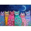 Wizardi Deimantinis paveikslas Colourful Cats WD2390