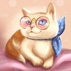 Wizardi Deimantinis paveikslas Fluffy Kitty WD2450