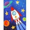 Wizardi Deimantinis paveikslas Space Ship WD275 15*20 cm