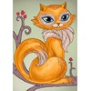 Wizardi Deimantinis paveikslas Wise Kitty WD203 27*38 cm