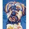 Wizardi Tapybos pagal skaičius rinkinys: Yorkshire Terrier 16.5x13 cm MINI090