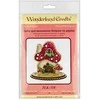 Wonderland Crafts Karoliukų siuvinėjimo rinkinys ant medžio su PRECIOSA, 10x10 cm