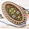 Wonderland Crafts Siūlų organizatoriaus siuvinėjimo rinkinys „Gėlių įkvėpimas“ 12,5 x 20,5 cm