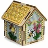 Wonderland Crafts Siuvinėjimo kryželiu rinkinys ant medžio su karoliukais, 6,5×7×5,5 cm