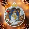 Wonderland Crafts Siuvinėjimo kryželiu rinkinys ant plastiko – Kalėdinė eglutės puošmena