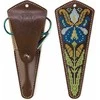 Wonderland Crafts Žirklių dėklo siuvinėjimo rinkinys „Irisai“, dirbtinė oda 10–13 cm