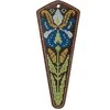Wonderland Crafts Žirklių dėklo siuvinėjimo rinkinys „Irisai“, dirbtinė oda 10–13 cm