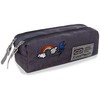 Cool Pack Penalas-pieštukinė su užtrauktukais CoolPack EDGE SPARKLING BADGES Pilkas, dviejų skyrių