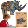 PuzzleOK Medinė dėlionė 72 vnt. - Raganosis